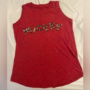 Red Mickey Disney Tank Top